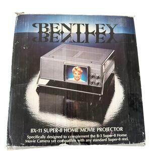 Vintage Bentley BX-11 Super 8 Home Movie Projector 4" Monitor *Parts Only